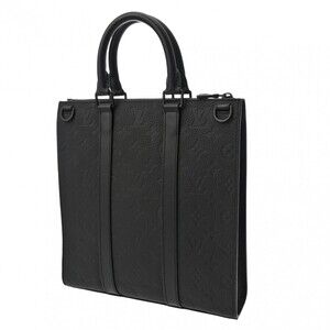 Louis Vuitton Taurillon Placross Monogram Sac leather black handbag